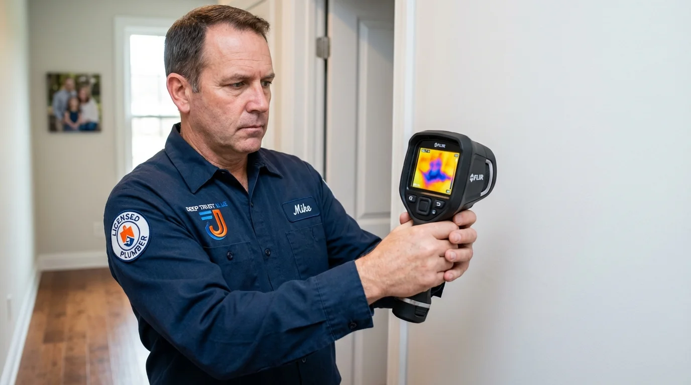 Thermal imaging leak detection by Johns Plumbing LLC in Country Club Hills